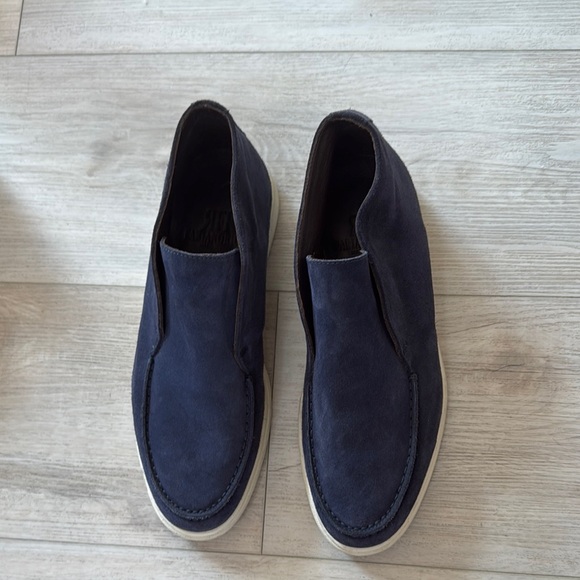 Excellent Conditions - As new!! Men's Navy Suede Slip-On Shoes - Picture 3 of 3